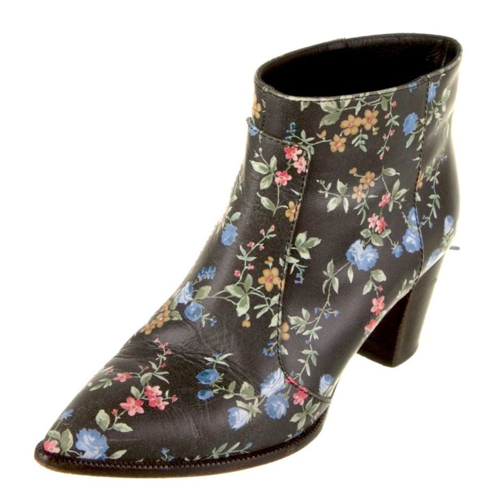 Laurence Dacade Paris Floral Print Ankle Boots